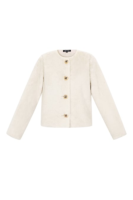 Woven Polyester Fiber Damenjacke Elegant Solid Color Fall/Winter 2