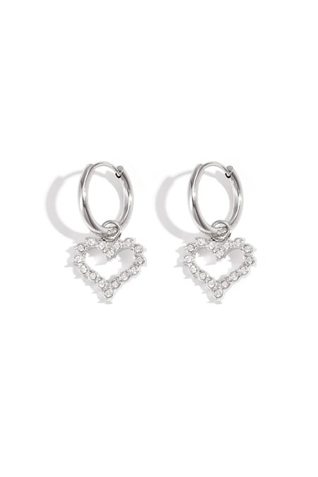 Oorbel met strass-steentjes 2