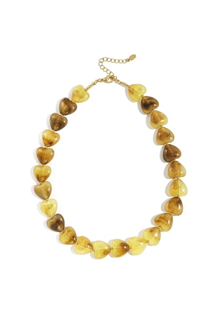 Necklace with heart-shaped beads 2