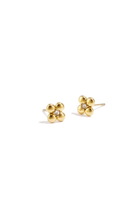Stainless Steel Stud Earrings Flower Simple Daily Simple Series Women's jewelry