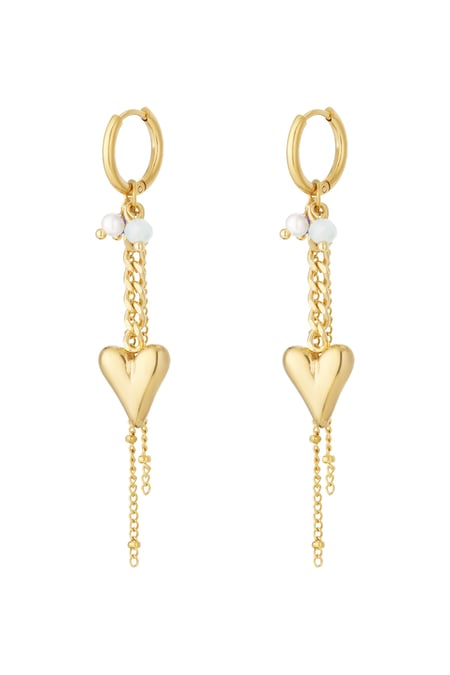 Heart drop earrings 2