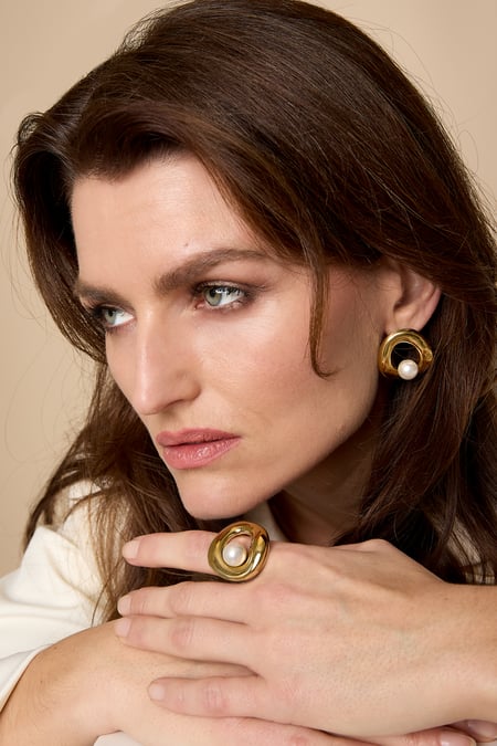 Paslanmaz Çelik Şık Yüzükler, Günlük Kullanım İçin Sade Seri Kadın Takıları