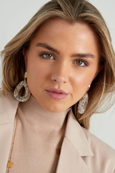 Discodip-Ohrring - Flieder