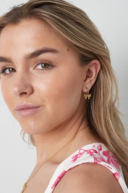 earrings simple bow