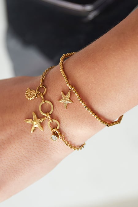 pulsera sencilla pequeña estrella de mar