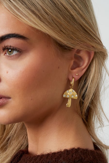 Boucles d'oreilles pendantes en acier inoxydable, série « plante », décontractée, simple et quotidienne, bijoux pour femmes