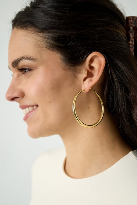 Basic earrings with variety - Silver Color color