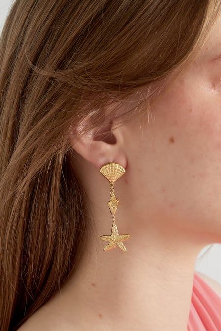 Triple shell Earrings