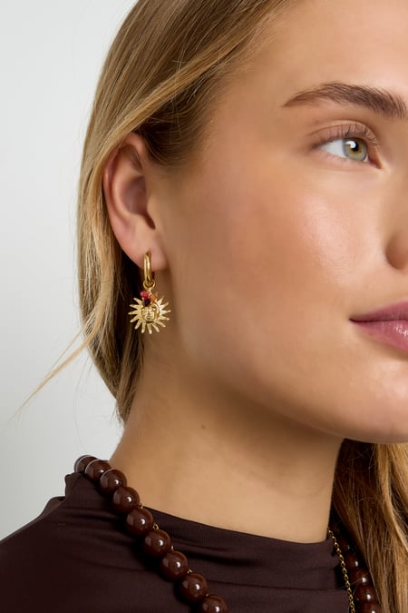 Schöne Tagesohrringe - Goldfarben