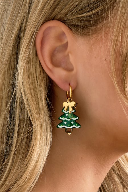 Boucles d'oreilles pendantes en acier inoxydable, série simple et décontractée de Noël, bijoux pour femmes