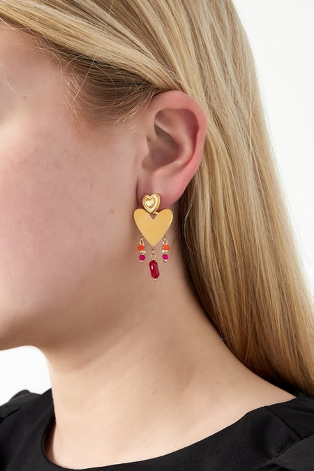 Heart drop Earrings