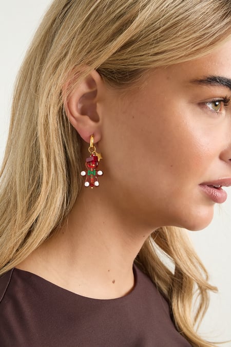 Boucles d'oreilles pendantes en acier inoxydable, série Star Casual Daily Simple, bijoux pour femmes