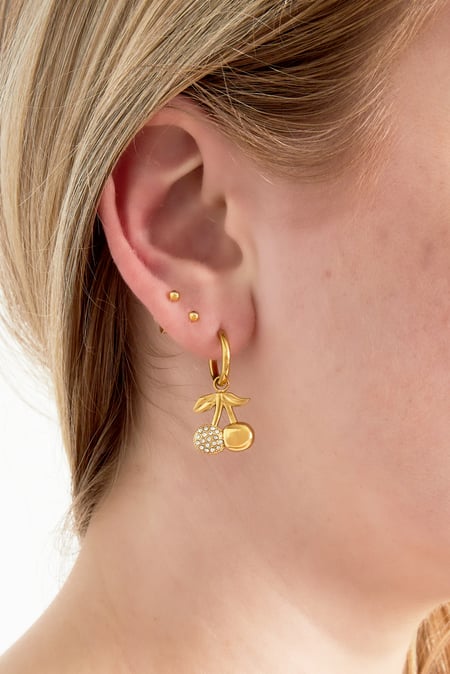 Cherry sparkle earrings