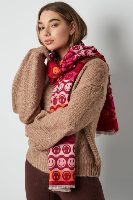 Schal Smiley all over