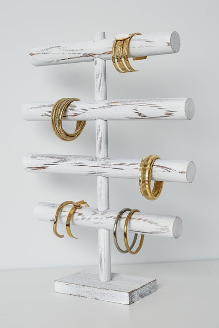 Wooden bracelet display