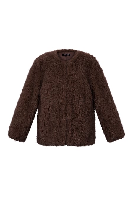 Gewebte Polyesterfasern Damenjacke Elegante Einfarbige Farbe Herbst/Winter 2