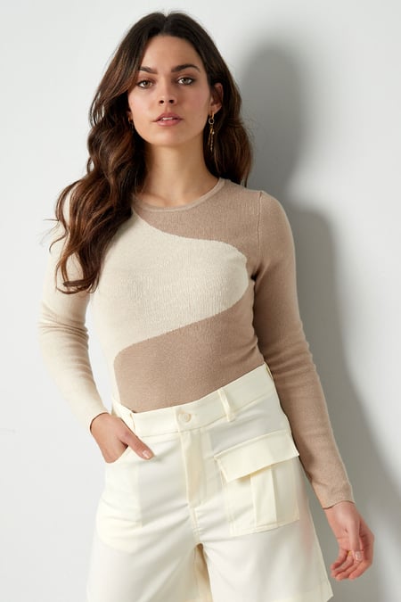 Vücut organik ying yang - pembe beyaz