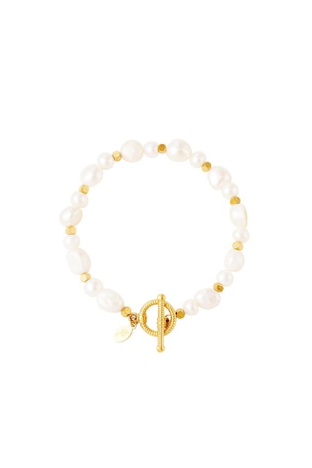 stainless steel bracelet pearls  2