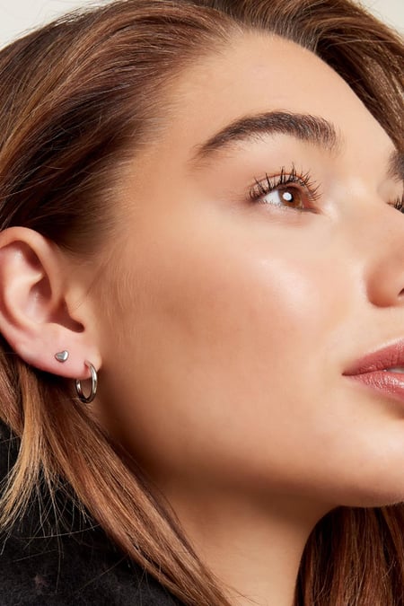 Kreolisch einfach M Goldfarbe Edelstahl