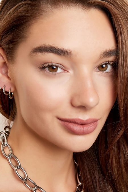 Kreolisches einfaches Set Goldfarbe Edelstahl