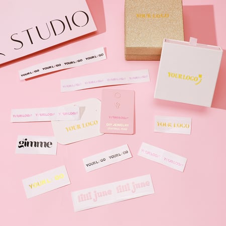 Pas Crystal Label Transfer Sticker aan met LOGO
