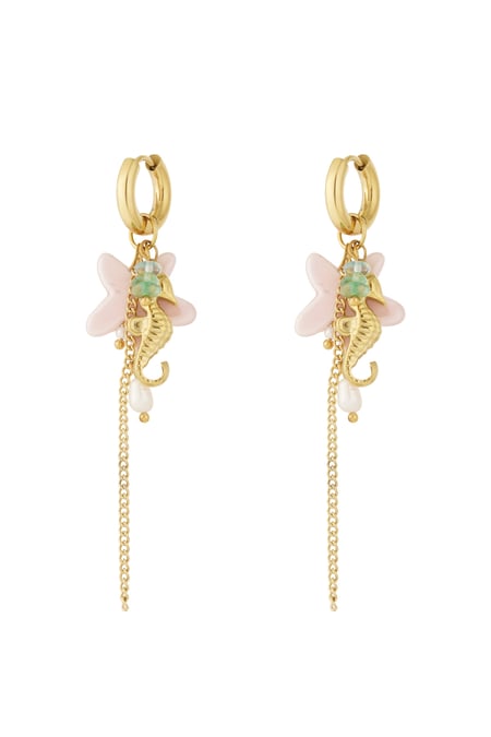 Summer seahorse earrings 2