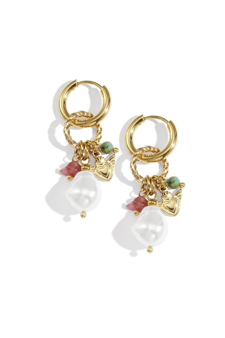Boucles d&#39;oreilles pendantes en forme de cœur, série simple et décontractée pour le quotidien, bijoux pour femmes 2