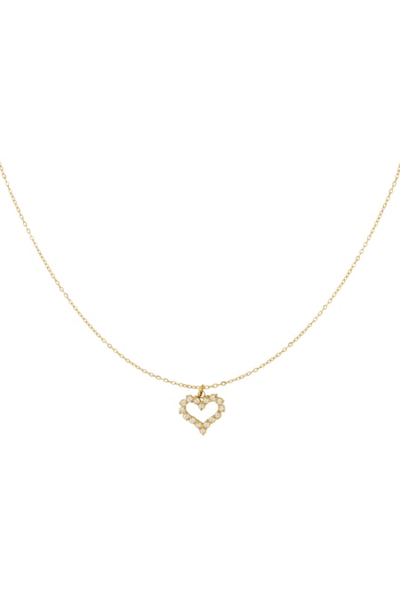 Ketting strass hartje 2