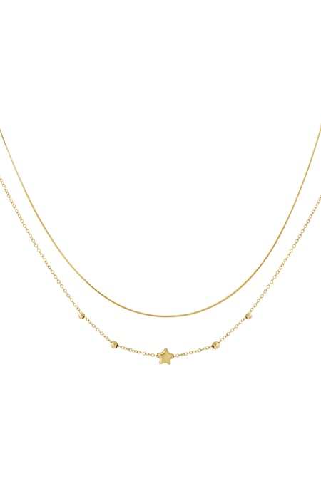 Collana a stella a doppio strato 2