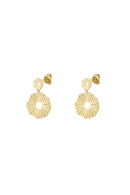 Boucles d&#39;oreilles fleur soleil 2