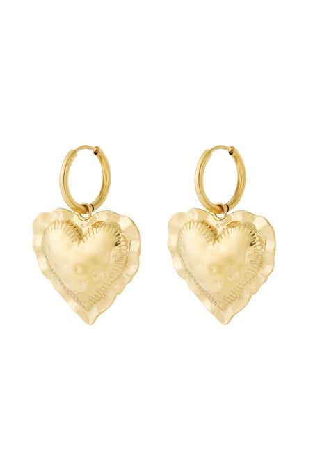 Pendientes colgantes con forma de corazón 2