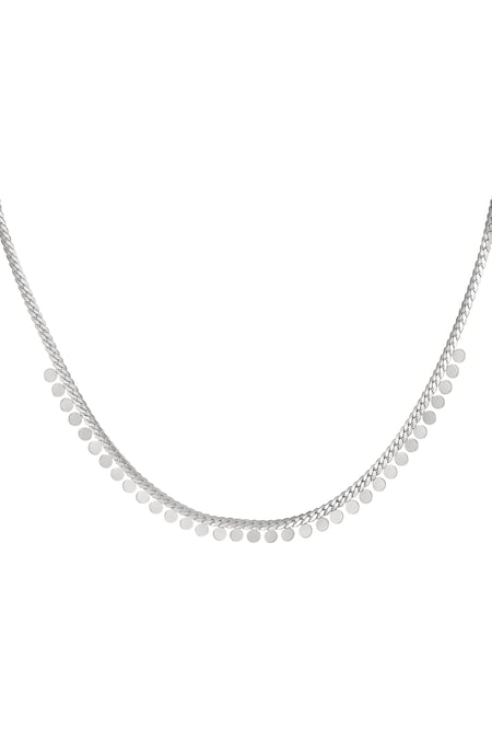 Necklace coins - Silver Color Stainless Steel 2
