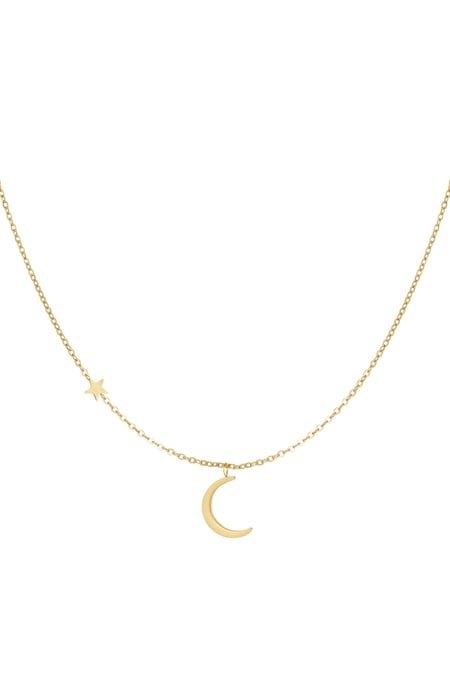 Halskette Mond mit Stern  2