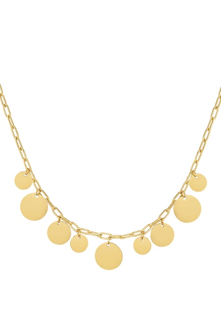 Gliederkette mit Kreisen – Goldfarbe - Goldfarbefarbe 2
