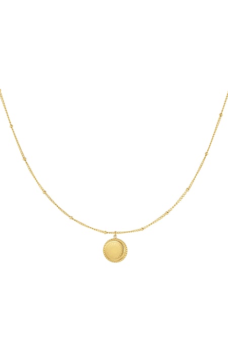 necklace double round coin 2