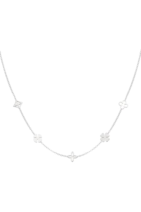 Flower power necklace - Silver Color color 2