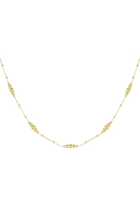 simple necklace with twisted charms 2