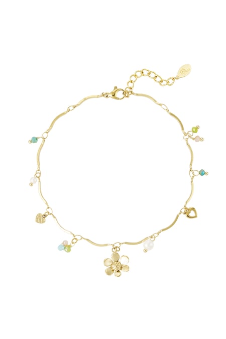 Charm Fußkettchen Sommerblume  2