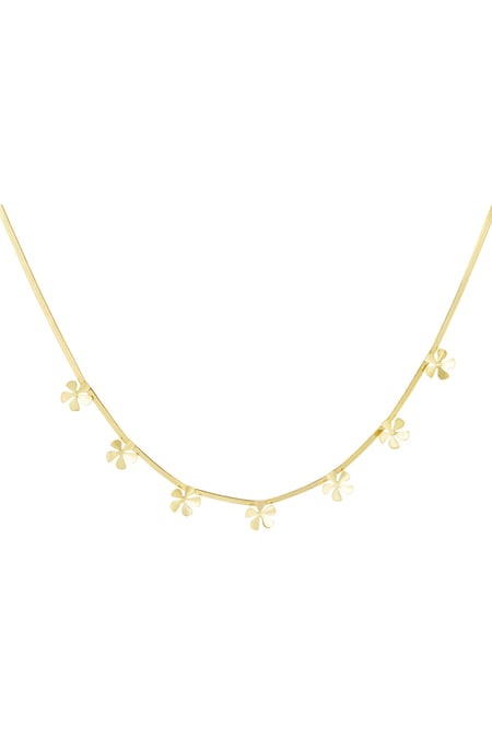 Collier fleur des îles - Doré 2