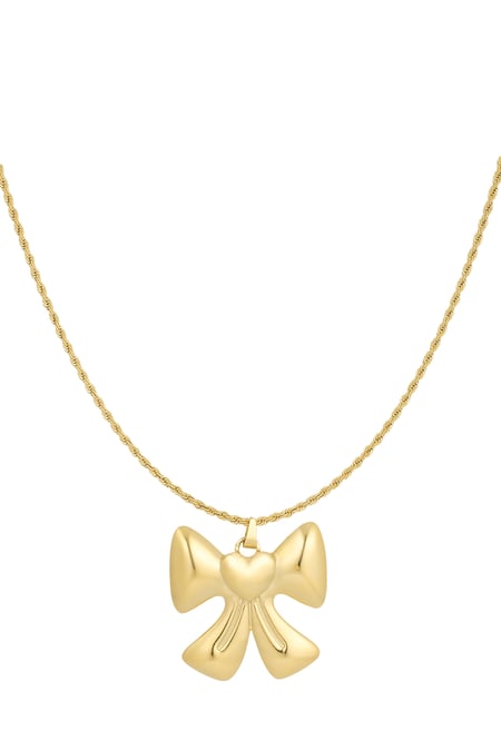 Collier amant noeud - doré 2