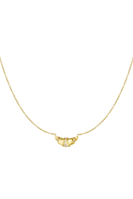 glitter croissant necklace 2