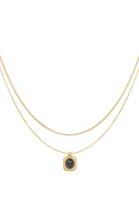 dubbele ketting vintage bedel 2