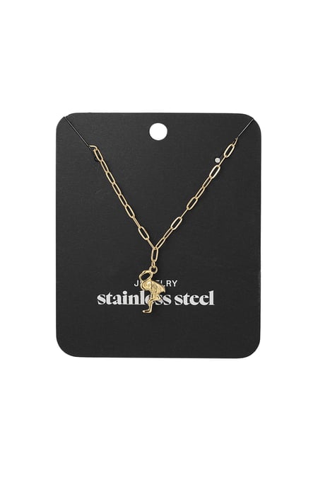 collana a catena fenicottero