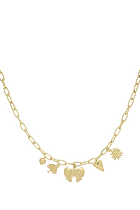 Charm Stories Charm-Halskette – Goldfarbe - Goldfarbefarbe 2