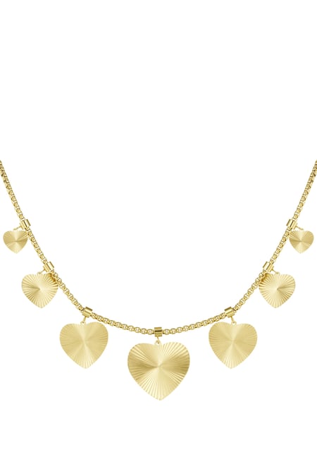 collier coeurs texturés 2