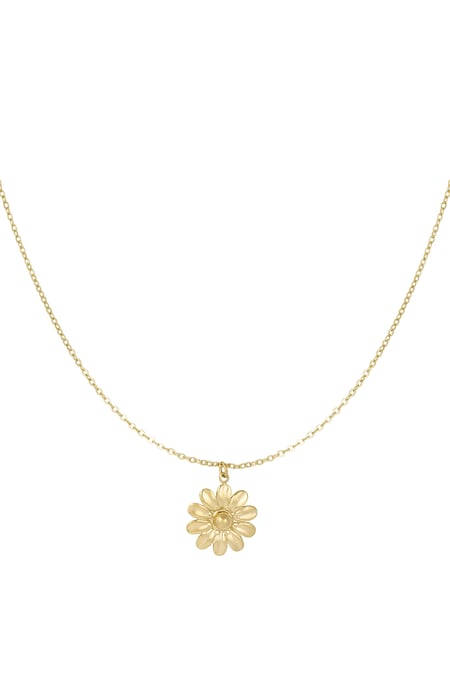 Halskette „Blossom Bliss“ – Goldfarbe - Goldfarbefarbe 2