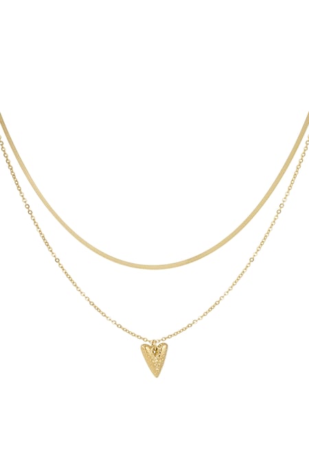 collar de capas con corazón 2