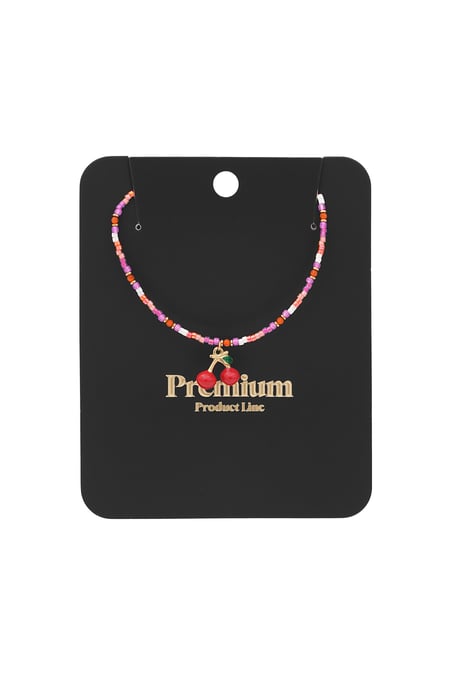 Collier moment cerise