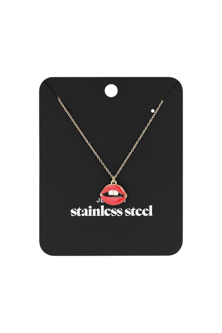 collier embrasse mes lèvres