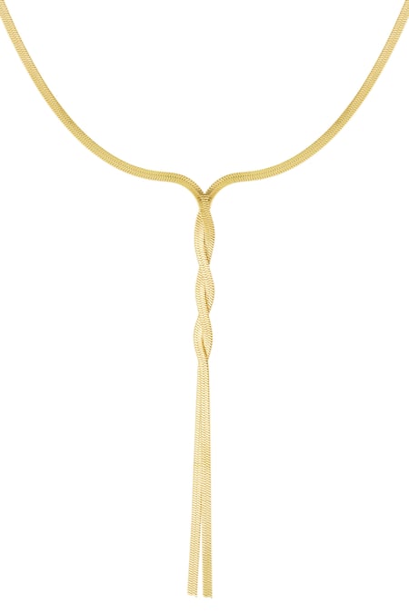 Gedrehte Halskette - Goldfarben 2